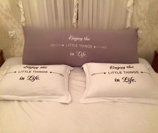 כריות נוי לבתי מלון כותנה סרוקה